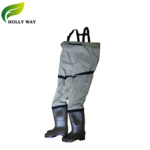 Breathable Chest Wader with PVC Boots